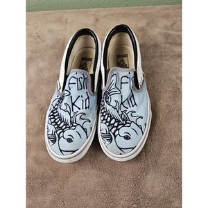 Vans Custom :Fish Kid" Size 7 Shoes